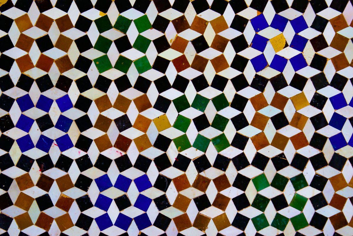 Voronoi desenli kitap ayracı seti